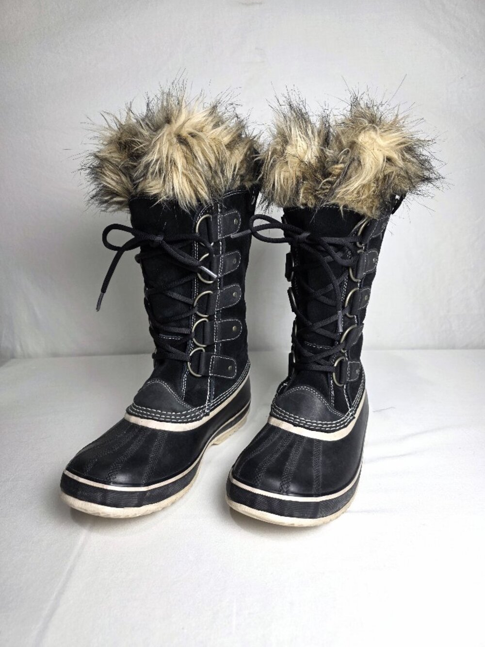 SOREL Joan of Arctic Waterproof Winter Snow Boots Black Women's Size 9